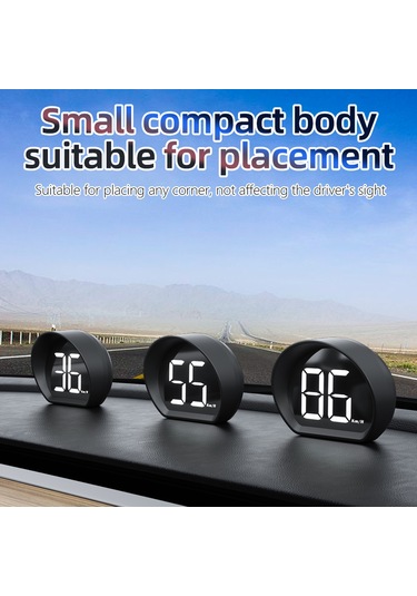 Xindoker 3 İnç Gps Araç Üstü Görüntüleyici, Hız Gösterimi Kmh/mph Seçenekli , Beyaz/yeşil Yazı Rengi, Abs Malzeme