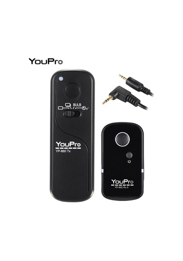 Xindoker Youpro Yp-860 E3 Kablosuz Kamera Deklanşörü, 100m Menzil, Canon, Pentax, Samsung, Contax Uyumlu