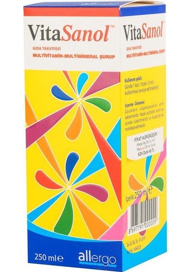 Vitasanol Multivitamin Şurup 250 Ml 8697791000009