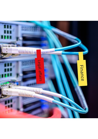 Niimbot Termal Transfer Kablo Etiketi Çıkartması Pet Kağıt B18 Etiket Yazıcı Barkod Fiyat Boyut Adı Boş Etiketler Su Geçirmez Yırtılmaya Dayanıklı 14x120mm 55 Yaprak/rulo Fiyat Etiketi Ofis 1 Rulo