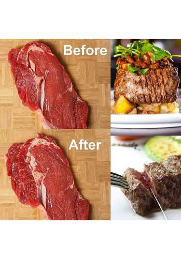 48 Paslanmaz Çelik İğne Bıçaklı Et Yumuşatıcı Et Yumuşatma Siyah Siyah