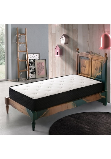 Uzunbebe 130X200 Pc Parrot Black Elite Ortopedik Tek Kişilik Yaylı Yatak