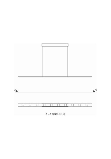 Tra21001 Eco 120 Cm Led Avize Sarkıt Punt