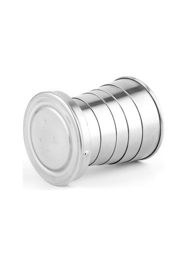 Xindoker Stainless Steel Çok Bölmeli Katlanabilir Bardak, Anahtarlıklı Taşınabilir, Bbq Ve Doğa Etkinlikleri İçin Dayanıklı Su Bardağı Diğer