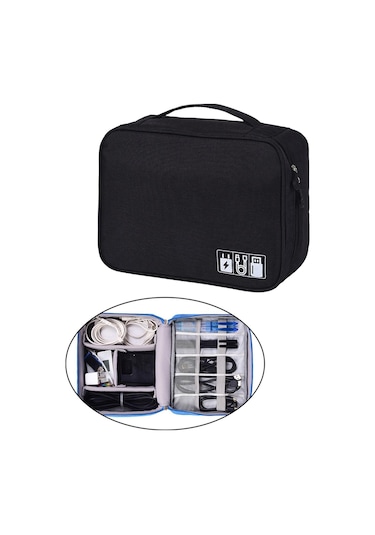 Suntek Magideal Seyahat Elektronik Kordon Düzenleyici Kılıf Siyah