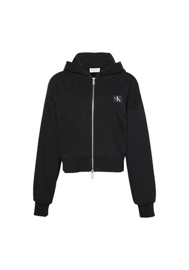 A- French Terry Badge Logo Fz Ho-8283 Siyah