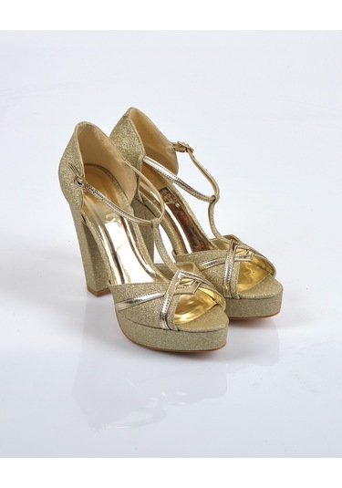 Natty Shoes Altın Kadın Ayakkabı 20119108 001