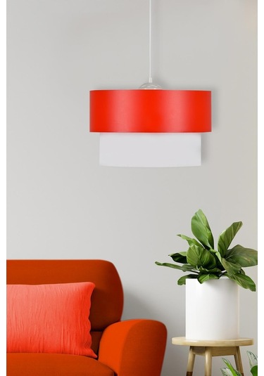 Melon Pasta Kırmızı Beyaz Avize