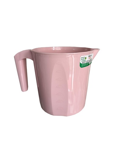 Polytime Plastik Pembe Ölçekli Maşrapa - 1.5 Litre Pembe