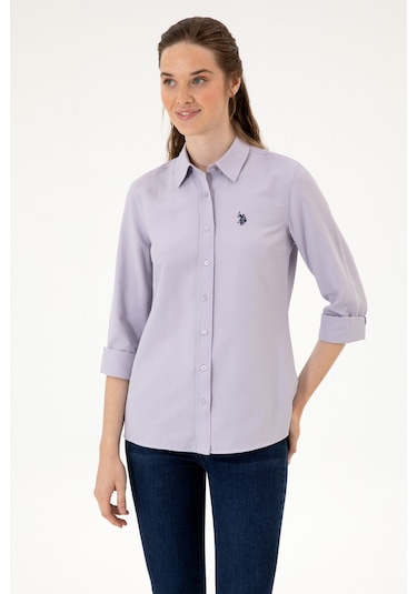 U.s. Polo Assn. Kadın Lila Gömlek Basic 50316711-vr245 Lavanta