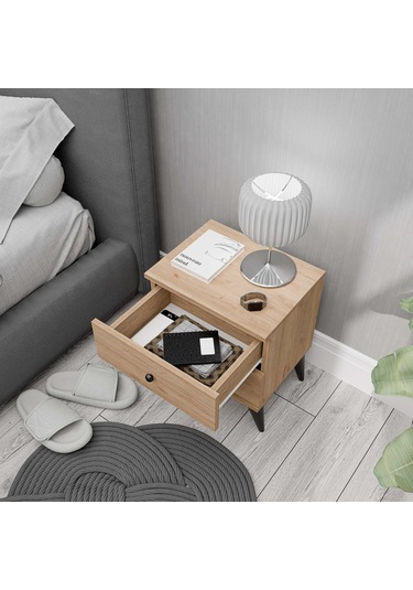 3722 Mona 2 Çekmeceli Komodin Sepet