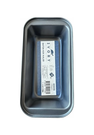 Ivory 25cm Baton Kek Kalıbı Metal Siyah