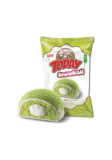 Today Snowball Antep Fıstık Aromalı Kek 35 Gr. 24 Adet (1 Kutu)