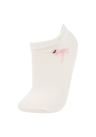 Defacto Kız Çocuk 5'li Pamuklu Cizgili Ve Flamingo Baskılı Patik Çorap W9532A6NSPN2 Defacto Kız Çocuk 5'li Pamuklu Cizgili Ve Flamingo Baskılı Patik Çorap W9532A6NSPN2