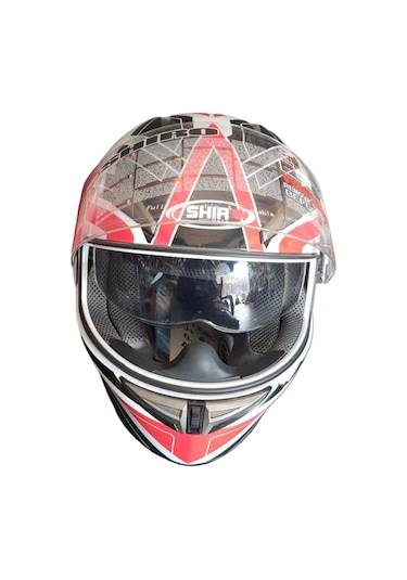 Shiro Sh715  Güneş Vizörlü Kask Beyaz Siyah