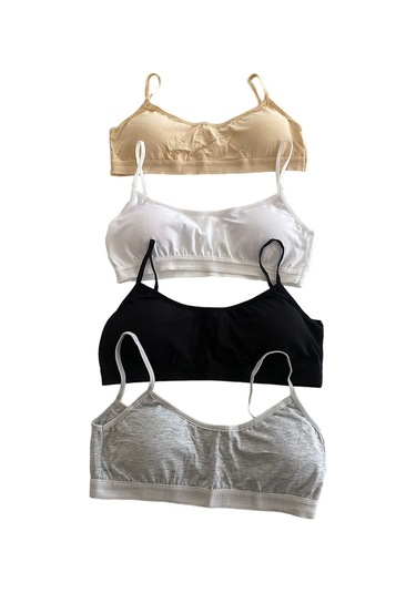 Underwear Bodyway 4'lü Ip Askılı Petli Kadın Büstiyer