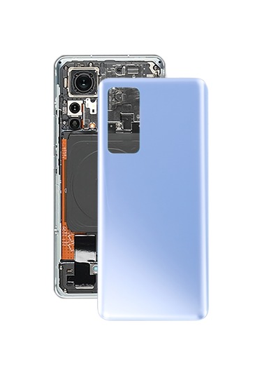 Xiaomi 12 İçin Cam Arka Kapak Mavi