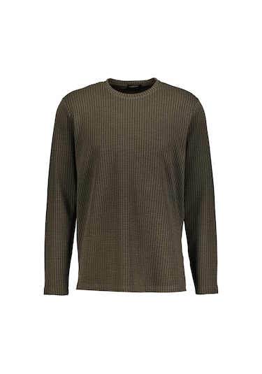 Finesuits Erkek Jakarlı Sweatshirt 242209020.lnkoyr Haki