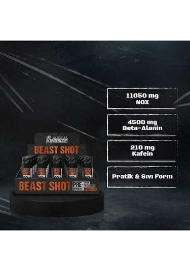 Kingsize Nutrition Beast Shot Pre-workout 60 Ml 20 Adet