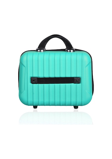 Polo&sky Class Model Su Yeşili Renk Abs Makyaj Çantası El Valizi