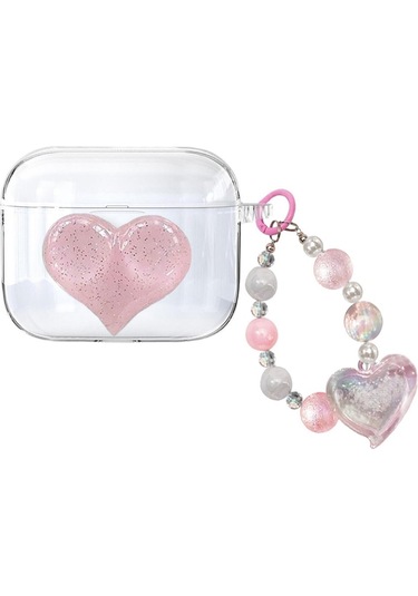 Samsung Galaxy Buds 3 / Galaxy Buds 3 Pro Uyumlu Silikon Kılıf Anahtarlıklı Kılıf Şeffaf