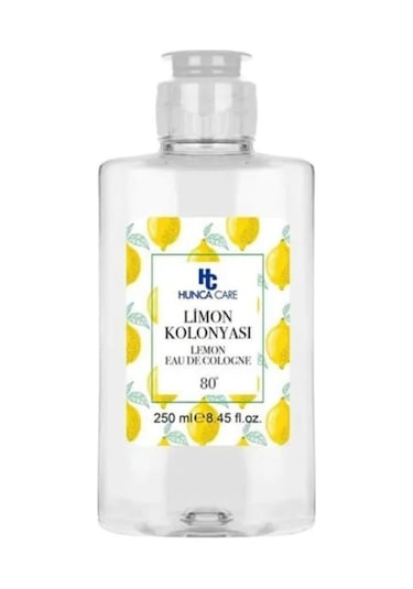 Hunca Care 80 Derece Limon EDC Kolonya Pet Şişe 250 ML