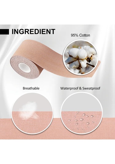 Youtek Nefes Alabilir Su Geçirmez Göğüs Kaldırma Bandı - A-e Beden Uygun