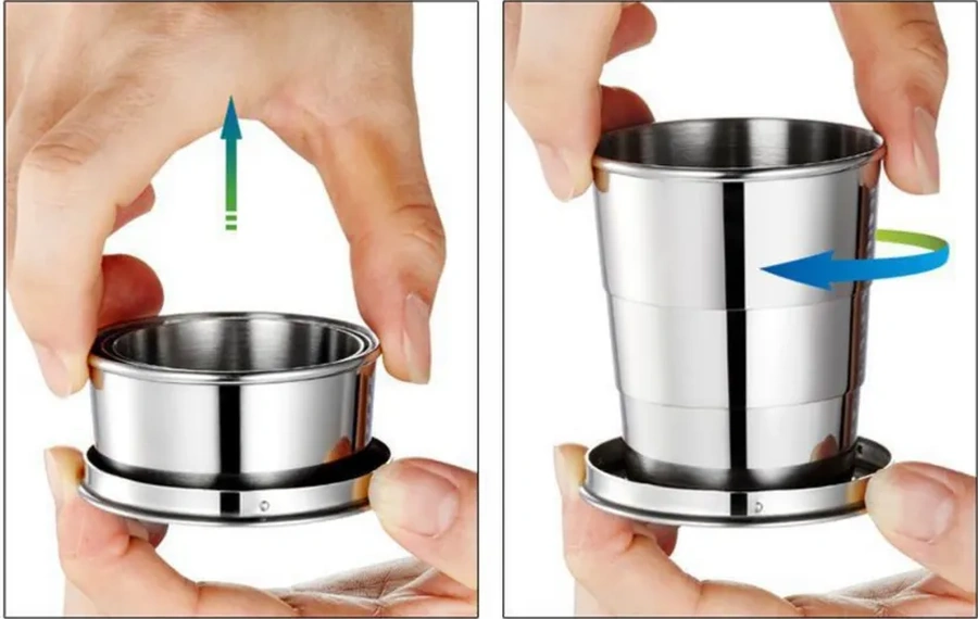 Skyphos 150 Ml Katlanabilir Su Bardağı 318384671 Krom