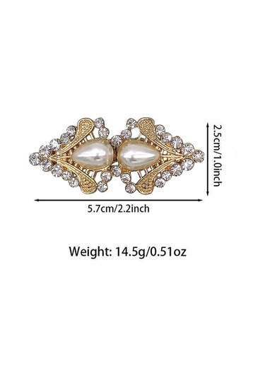 Homyl Kazak Şal Ördek Ağız Klipsi Hırka Yaka Ceketler Altın