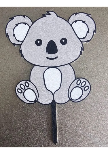 Koala Pasta Süsü 15 Cm Sevimli Hayvan Figürü Doğum Günü Baby S...