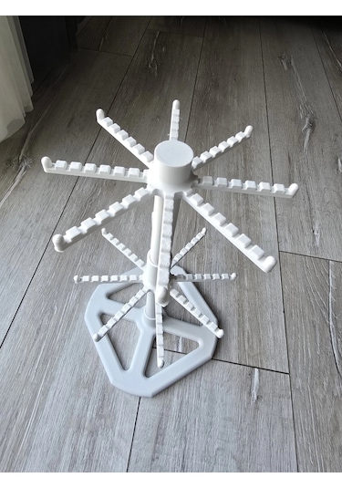 3d Anahtarlık Standı 2 Katlı Dönen-takı Organizer