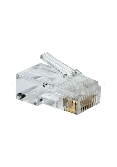 Canovate 50 Adet Bakır Konnektör Cat6 Utp Rj45 Plug Soket