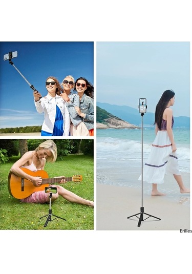 Createtech 1.67m Uzun Bluetooth Özçekim Sopa, Canlı Renk, Yüksek Kalite