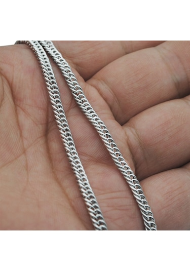 Chavin Gri 60 Cm. 4 Mm. Traşlı Gürmet Erkek Çelik Zincir Dm90-4 478258011
