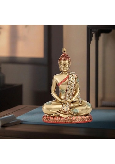 Pazly Yemek Tayland Tatil Suntek Odası Heykeli Evi Cm Çiftlik Buda 14x7.5x19.5 Se 14x7.5x19.5 Cm
