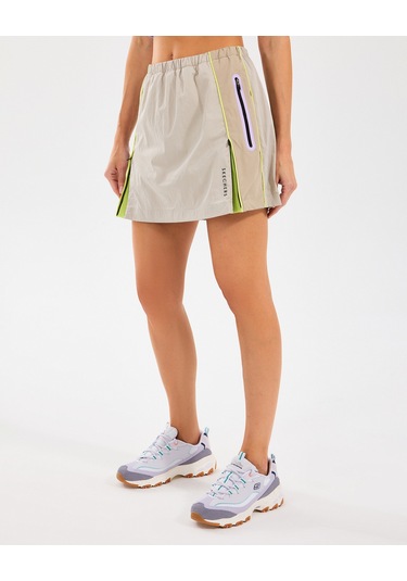 Skechers W Skort Short Kadın Off White Şort S2510117-102 Off White Beyaz