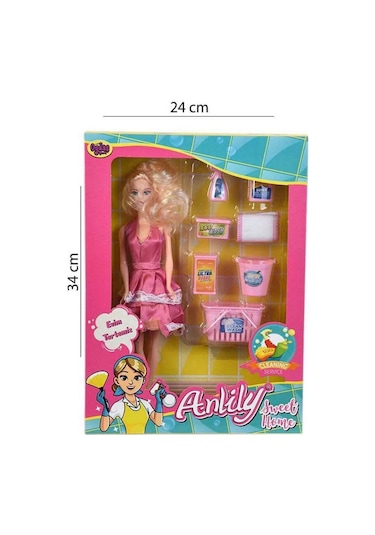 Kutuda Anlily Temizlik Setli Bebek 2442