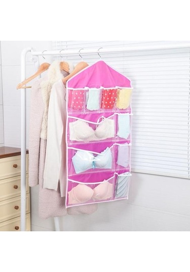 Mavi Dolap Çok Amaçlı Asılı Çanta Çorap Sütyen İç Giyim Raf Askı Depolama Organizatör Mavi Mavi Dolap Çok Amaçlı Asılı Çanta Çorap Sütyen İç Giyim Raf Askı Depolama Organizatör Mavi