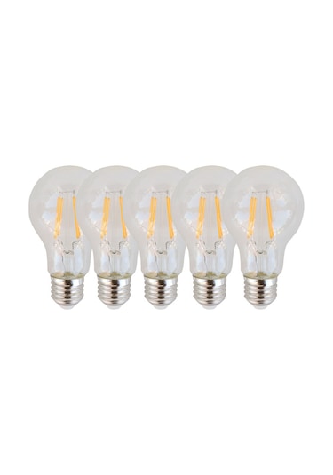 Rustik A60 Dekoratif Led Ampul 6w E27 5 Adet Beyaz Işık