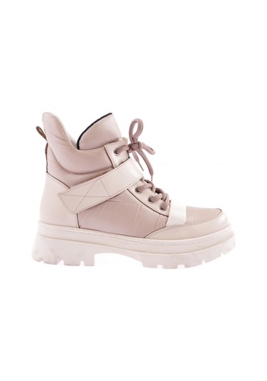 Dgn 110 Bayan Kalin Taban Sneakers Spor Ayakkabi 110-1414-R0152 Bej