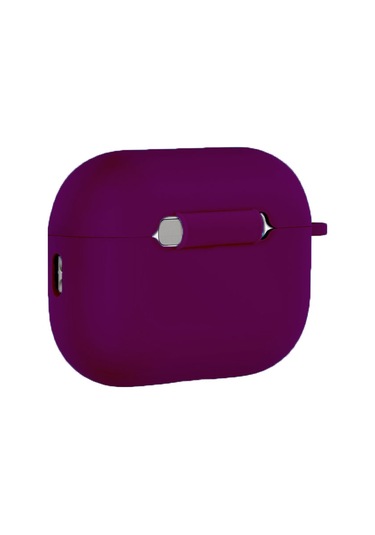 Apple Airpods Pro 3 İle Uyumlu Kılıf Standart Yumuşak Silikon Case Derin Mor