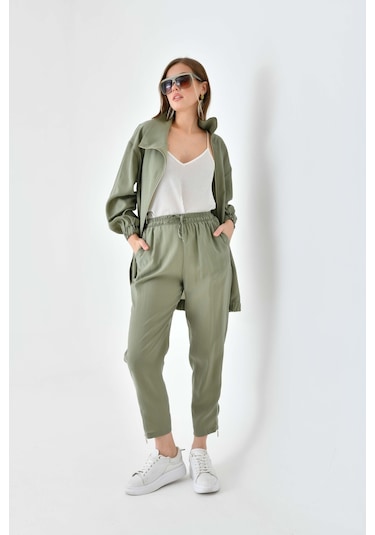 Ftz Women Kadın Modal Pantolonlu Takım Haki 30716-haki Haki