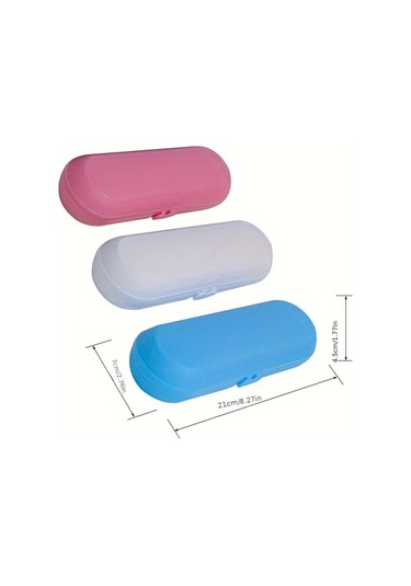 Xuweiwei Blue Evrensel Elektrikli Diş Fırçası Kılıfı - Taşınabilir Yıkanabilir Seyahat Saklama Kutusu Mavi