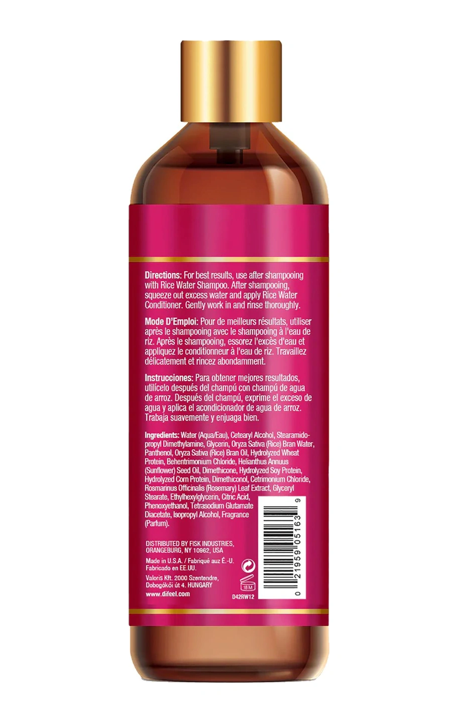 Difeel Rice Water Güçlendirici Sülfatsız Saç Kremi 354.9ml