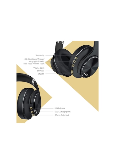 Linktech HP6 Plus Premium Bluetooth 5.3 Kulak Üstü Kulaklık