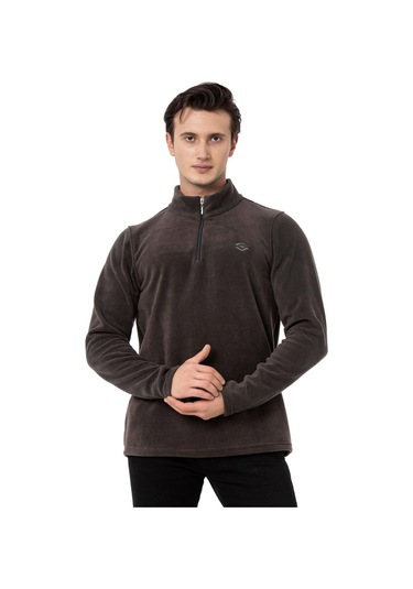 Scooter Yarım Fermuarlı Antrasit Erkek Polar M1517ta Antrasit