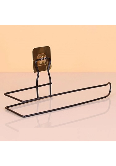 Zmc Bilişim Kendiliğinden Yapışkanlı Krom Paslanmaz Metal Havlu Kağıtlık Aparatı Çok Renkli