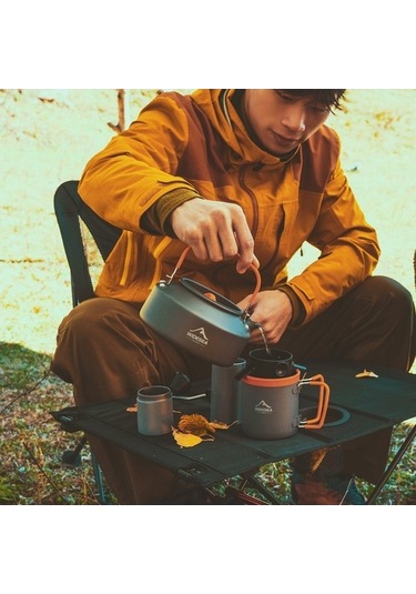 Wondernest Yürüyüş Yok Wskt-1000ml Wıdesea Su Sertifikalı Piknik Kamp Isıtıcısı Içermez Fda Onaylı Cezve Çaydanlık Bpa Free Gb 12cm