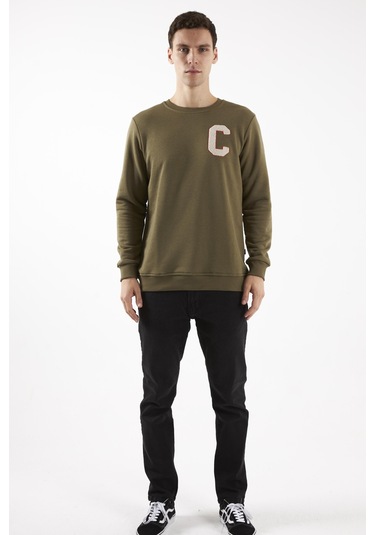 Boston Haki O-yaka Sweatshırt Haki