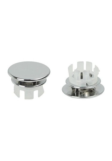 Jms Banyo Seramik Lavabo Taşma Yedek Kapak Krom Kaplama 4 Gümüş